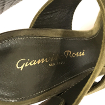 ジャンヴィト ロッシ サイズ 36 3573 7490 スエード サンダル ヒール レディース カーキ系 Gianvito Rossi_画像6