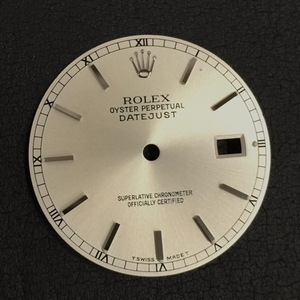 ロレックス 腕時計用 文字盤 オイスターパーペチュアル デイトジャスト ローマン SVカラー パーツ 部品 ROLEX