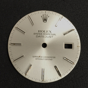 ロレックス 腕時計用 文字盤 オイスターパーペチュアル デイトジャスト SVカラー 他 針 含 部品 セット ROLEX
