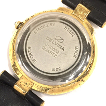 デルビナ クォーツ 腕時計 レディース ブルー系文字盤 未稼働品 ファッション小物 DELVINA_画像2
