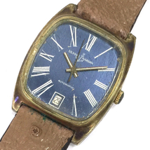 ユリス・ナルダン デイト 自動巻 オートマチック 腕時計 メンズ ブルー文字盤 P-860 不動品 ファッション小物_画像1