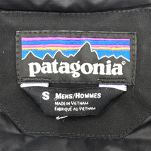 パタゴニア サイズS 長袖 ダウンジャケット フロントジップ メンズ ブラック フード ポケット アウター Patagonia_画像7