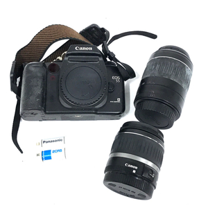 Canon EOS 55 EF-S 18-55mm 1:3.5-5.6 II USM 55-200mm 1:4.5-5.6 II USM 一眼レフ フィルムカメラ QG035-45