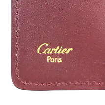 カルティエ ロゴ型押し レザー 6連 キーケース 保証書 保存箱付 Cartier 服飾小物_画像7