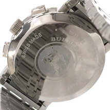 バーバリー クロノグラフ デイト クォーツ 腕時計 メンズ ブラック文字盤 純正ブレス ファッション小物 BU1366_画像2