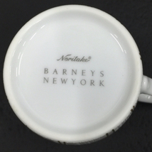 美品 ノリタケ バーニーズニューヨーク ペア マグカップ 高さ10cm ホワイト 白 他 BARNEYS NEWYORK 食器 計2点 セット_画像6