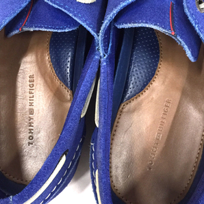 トミーヒルフィガー スリッポン シューズ 靴 サイズ 44 メンズ ブルー 青 TOMMY HILFIGERの画像6
