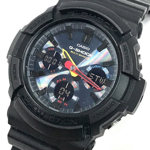 1円 カシオ 電波 腕時計 G-SHOCK GAW-100BMC デジアナ MULTI BAND 6 タフソーラー メンズ ブラック 稼働 CASIO