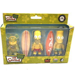 ザ・シンプソンズ THE SIMPSONS 2008 サンディエゴ コミコン限定 Qee キーチェーン 3点 セット ホビー 玩具 保存箱付