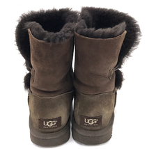 アグ サイズ 24cm S/N5803 ムートンブーツ ベイリーボタン 靴 高さ約22cm レディース ブラウン系 茶系 UGG_画像4