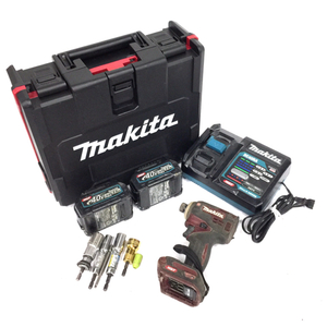 1円 makita TD001G 40Vmax 充電式インパクトドライバ 通電確認済み マキタ