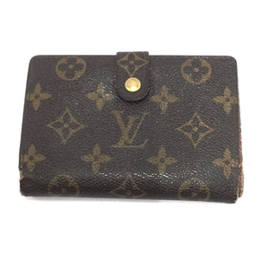 ルイヴィトン ポルトフォイユ ヴィエノワ M61674 モノグラム がま口コインケース 二つ折り 財布 LOUIS VUITTON