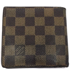 ルイヴィトン N61675 ダミエ ポルトフォイユ マルコ 二つ折り財布 ウォレット ブラウン系 茶系 LOUISVUITTON