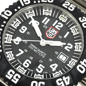 ルミノックス シリーズ3150 デイト クォーツ 腕時計 ブラック文字盤 メンズ 未稼働品 LUMI-NOX QR041-110の画像1