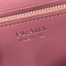 プラダ パイソン 長財布 パスケース付き ロングウォレット カード入 お札入 レディース ピンク 保存箱付 PRADA_画像6