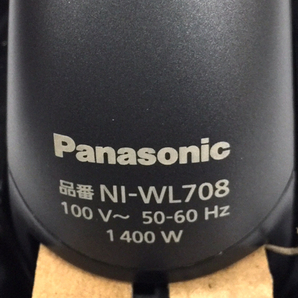 美品 未使用 Panasonic NI-WL708 コードレススチームアイロン カームブラックの画像4