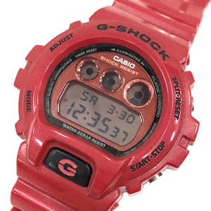カシオ 腕時計 G-SHOCK DW-6900MF ラウンド デジタル クォーツ メンズ 純正ベルト レッド 稼働 CASIO QR041-91