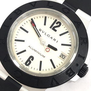 ブルガリ アルミニウム デイト 自動巻 オートマチック 腕時計 AL38A/L26292 稼働品 メンズ 付属品あり BVLGARI