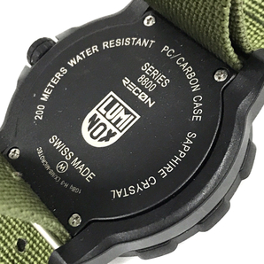 ルミノックス 腕時計 SERIES 8800 RECON デイト 黒文字盤 回転ベゼル クォーツ メンズ 稼働 LUMINOX QR041-85の画像2