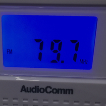 美品 未使用 AudioComm RCR-500Z ステレオCDラジオ ホワイト オーム電機_画像4