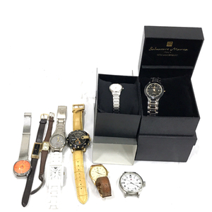 ポールスミス 腕時計 5530-F52258 オレンジ文字盤 クォーツ メンズ 他 エルジン YSL ジバンシィ 等 計10点