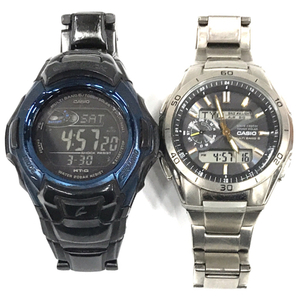 カシオ 電波 腕時計 G-SHOCK MTG-M900BD MT-G デジタル MULTI BAND 6 タフソーラー 他 WVA-M650T 計2点 QR041-161