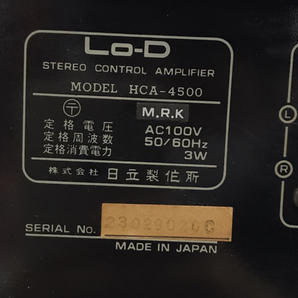 1円 HITACHI Lo-D D-350 FT-360 HMA-3700 HCA-4500 アンプ カセットデッキ チューナー 通電確認済みの画像7