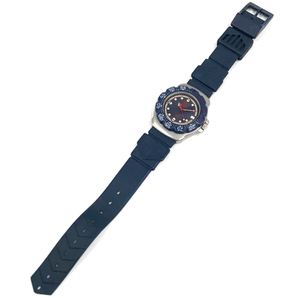 タグホイヤー 腕時計 WA1210 Professional 200m ラウンド デイト 紺文字盤 クォーツ メンズ 純正ベルト QR041-142の画像4