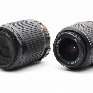 Nikon AF-S DX Nikkor 18-55mm F3.5-5.6G VR (13066177) 55-200mm F4-5.6G VR (593978) カメラレンズ セットの画像3