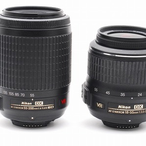 Nikon AF-S DX Nikkor 18-55mm F3.5-5.6G VR (13066177) 55-200mm F4-5.6G VR (593978) カメラレンズ セットの画像6