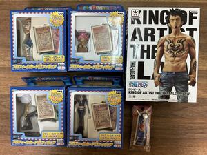 ワンピース ONE PIECE フィギュア　新品　まとめて　KING OF ARTIST プロフィールカード付フィギュア　ゾロ　ルフィ　ロビン　ロー/H-2