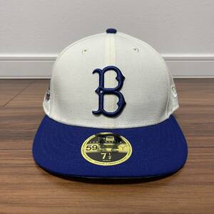 国内正規品 ニューエラ LP 59FIFTY 7 1/2 ブルックリン ドジャース キャップ ロープロファイル 白青