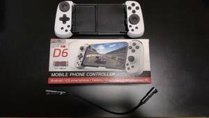 (中古)COWBOX D6 Android iPhone iPad switch スマホ スイッチ コントローラー【伸縮　連射/連射ホールド、6軸ジャイロ、4段階HD振動】