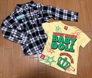 ベビードール　110 半袖　長袖　Tシャツ　保育園着　まとめ売り　トップス