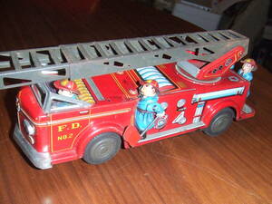 日本製★ブリキの消防車
