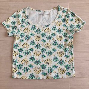 【ユニクロ】ポールアンドジョー コラボ 花柄 Tシャツ トップス 半袖 半袖Tシャツ カットソー