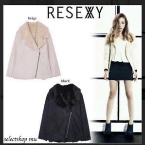 RESEXXY/ムートンコート ファーコート