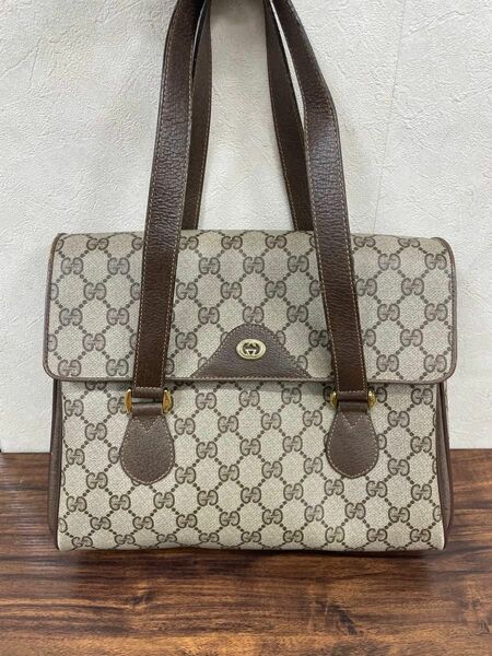 GUCCI オールドグッチ　GG柄　ハンドバッグ