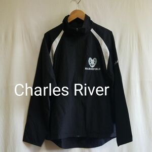 Charles River レディース　裏メッシュ　ナイロンジャケット　黒系　M