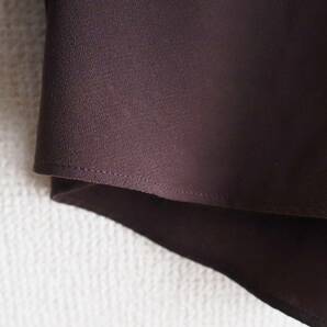 Paul Stuart ポールスチュアート スキッパーシャツ ブラウス ブラウン 茶色 サイズ6の画像8