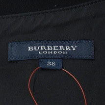 BURBERRY LONDON/バーバリーロンドン レディース ミモレ ミディ丈 サックワンピース 七分袖 38 M相当 黒 [NEW]★61AH92_画像8