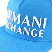 ARMANI EXCHANGE/アルマーニエクスチェンジ AXロゴ ラッパーキャップ メンズ レディース キャップ 帽子 ブルー [NEW]★52LA22_画像3