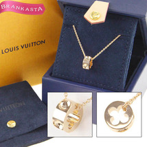 LOUIS VUITTON/ルイヴィトン パンダンティフアンプラントネックレス Q93673 アクセサリー K18PG ピンクゴールド[NEW]★62CA20_画像1