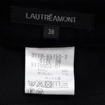 【美品】LAUTREAMONT/ロートレアモン レディース ストレッチパンツ スリム テーパード フルレングス 38 M 黒 [NEW]★51FD91_画像6