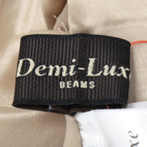 【美品】Demi-Luxe BEAMS/デミルクス ビームス レディース サックワンピース 半袖 36 S～M相当 ベージュ [NEW]★51DJ46_画像8