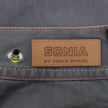 SONIA BY SONIA RYKIEL/ソニアバイソニアリキエル ジーンズ デニム パンツ クロップド ビジュー 38 M グレー [NEW]★51BK74_画像5