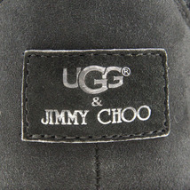 UGG×JIMMY CHOO/アグ×ジミーチュウ ロングブーツ 靴 ニット フリンジ 大きいサイズ 25cm USA8 ダークグレー [NEW]★62CA39_画像8