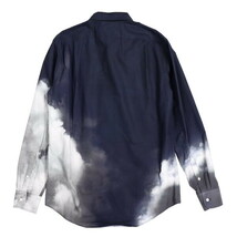 Alexander McQueen/アレキサンダーマックイーン メンズ 長袖 シャツ トップス クラウド柄 綿 16 180/96A 紺他 [NEW]★61CH28_画像4