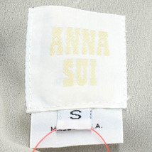 【美品】ANNA SUI/アナスイ レディース ひざ丈 ワンピース 総レース 長袖 フラットカラー S 黒 ベージュ系 [NEW]★61CH92_画像8