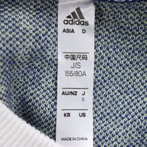 【美品】adidas/アディダス セットアップ 長袖ニット×ミニスカート ゴルフウェア チェック柄 S～M 青 白 [NEW]★61CJ77_画像8